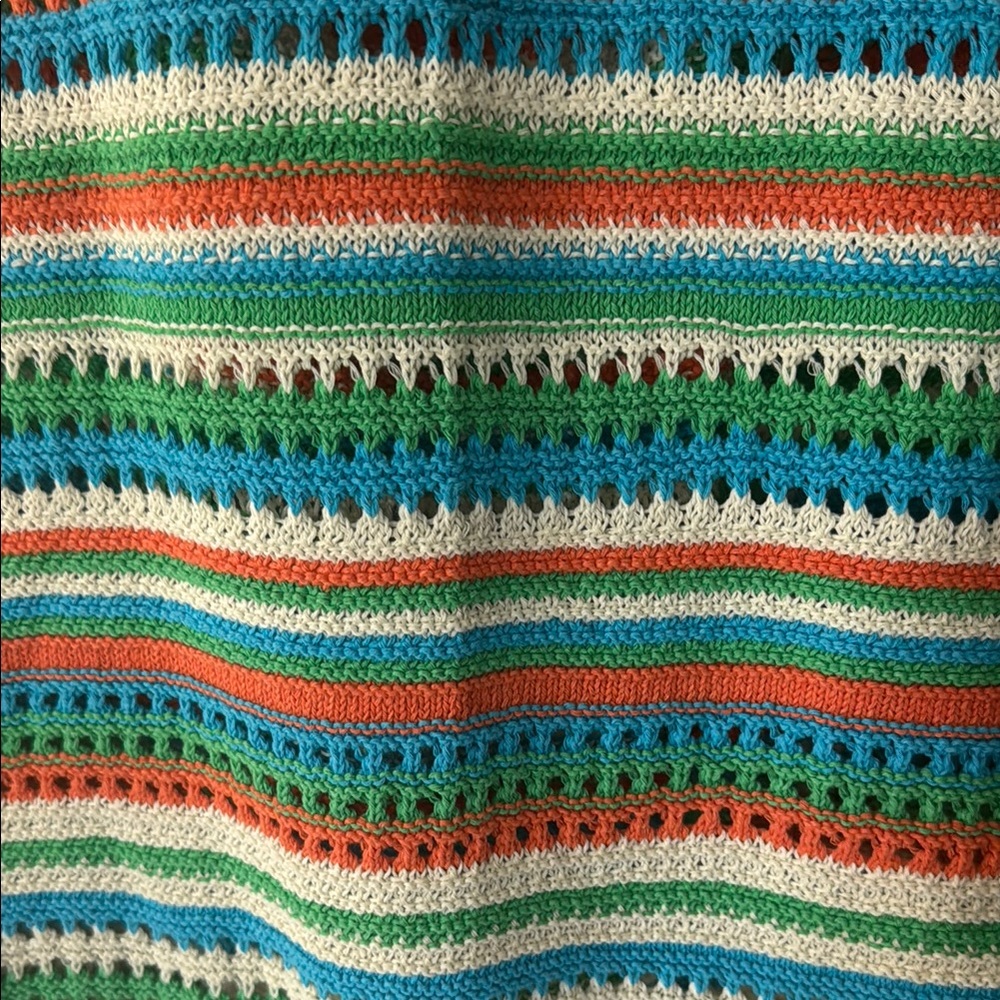 Mango Multicolor Striped Crochet Dress - Picture 8 of 10